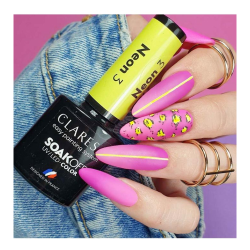 Claresa - Semi-permanent nail polish Soak off - 3: Neon