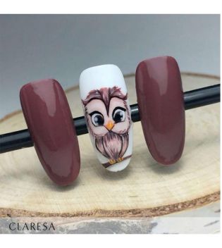 Claresa - Semi-permanent nail polish Soak off - 306: Brown
