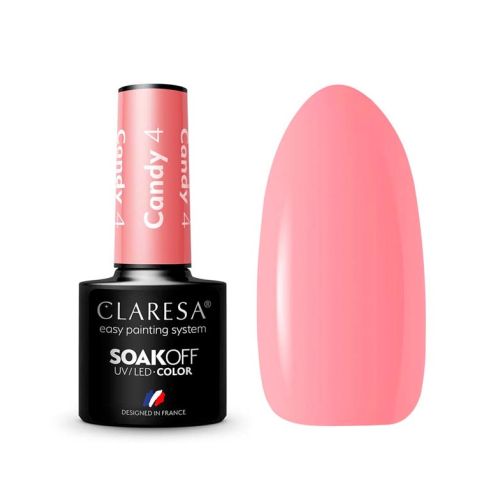 Claresa - Semi-permanent nail polish Soak off - 4: Candy