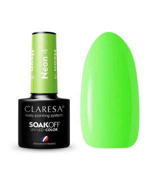 Claresa - Semi-permanent nail polish Soak off - 4: Neon