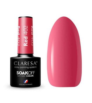 Claresa - Semi-permanent nail polish Soak off - 402: Red