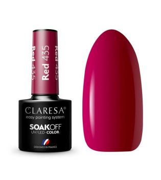 Claresa - Semi-permanent nail polish Soak off - 435: Red