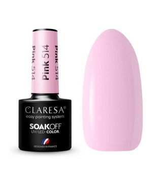 Claresa - Semi-permanent nail polish Soak off - 514: Pink