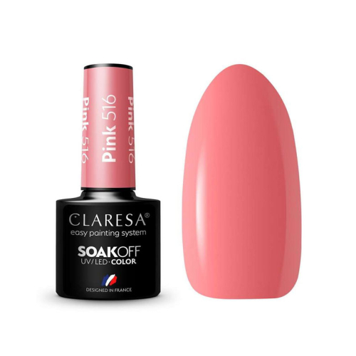 Claresa - Semi-permanent nail polish Soak off - 516: Pink