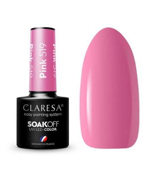 Claresa - Semi-permanent nail polish Soak off - 519: Pink