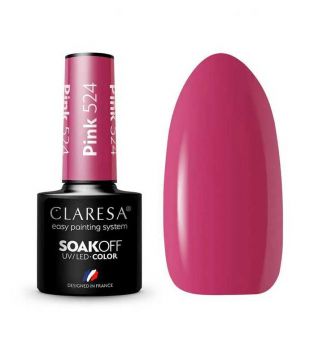 Claresa - Semi-permanent nail polish Soak off - 524: Pink