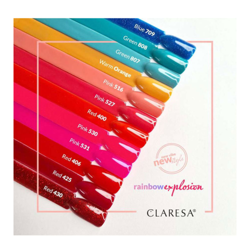 Claresa - Semi-permanent nail polish Soak off - 531: Pink