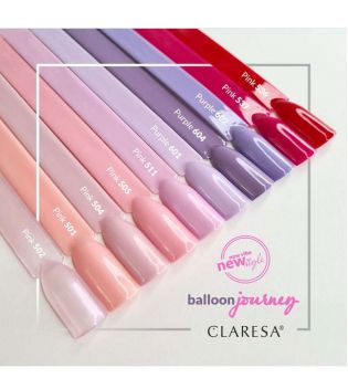 Claresa - Semi-permanent nail polish Soak off - 537: Pink