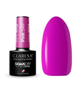 Claresa - Semi-permanent nail polish Soak off - 549: Pink