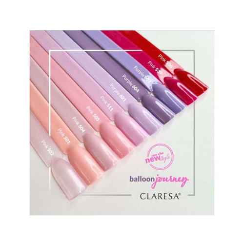 Claresa - Semi-permanent nail polish Soak off - 604: Purple