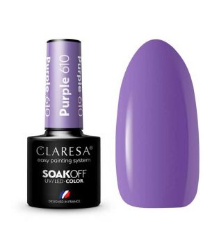 Claresa - Semi-permanent nail polish Soak off - 610: Purple