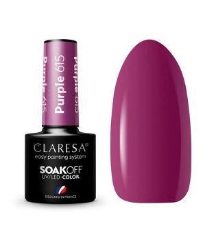 Claresa - Semi-permanent nail polish Soak off - 615:  Purple