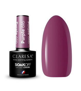 Claresa - Semi-permanent nail polish Soak off - 616: Purple