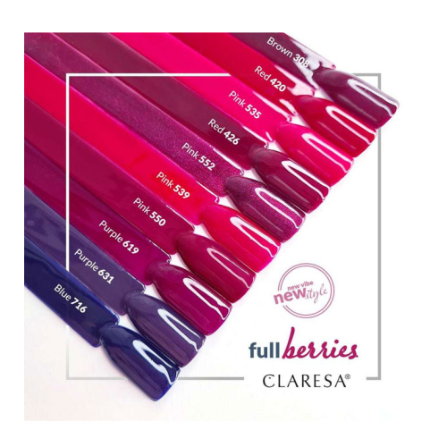 Claresa - Semi-permanent nail polish Soak off - 619: Purple