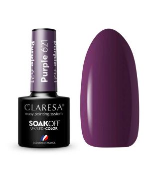 Claresa - Semi-permanent nail polish Soak off - 621: Purple