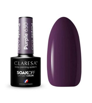 Claresa - Semi-permanent nail polish Soak off - 630: Purple