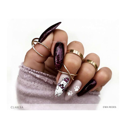 Claresa - Semi-permanent nail polish Soak off - 631: Purple