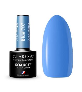 Claresa - Semi-permanent nail polish Soak off - 707: Blue