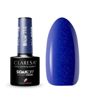 Claresa - Semi-permanent nail polish Soak off - 714: Blue