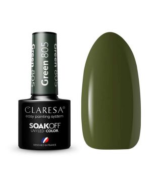 Claresa - Semi-permanent nail polish Soak off - 805: Green