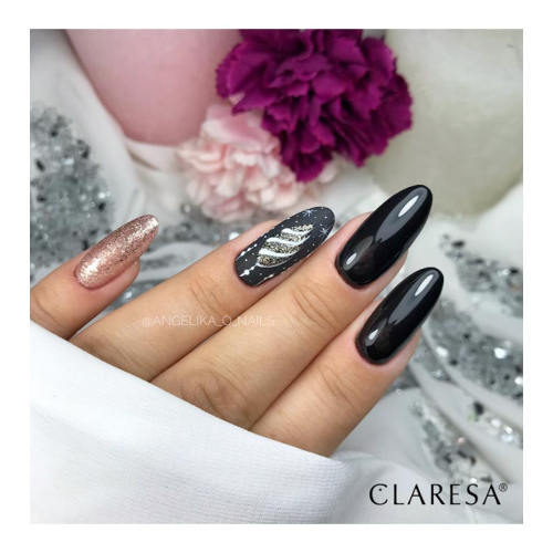 Claresa - Semi-permanent nail polish Soak off - 900: Black