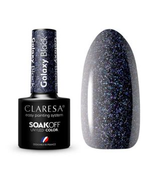 Claresa - Semi-permanent nail polish Soak off - Galaxy Black