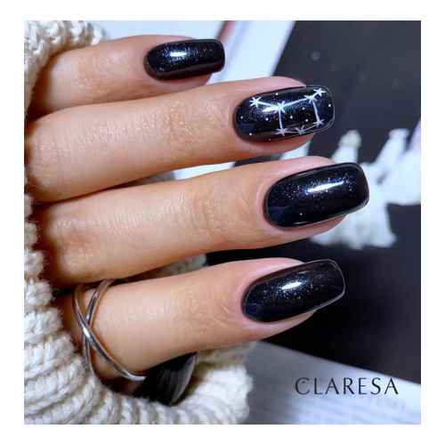 Claresa - Semi-permanent nail polish Soak off - Galaxy Black