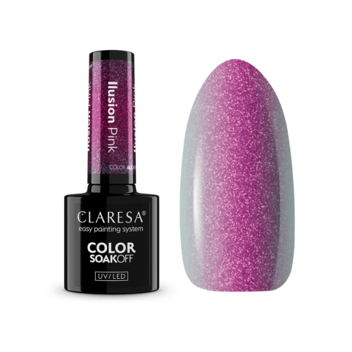 Claresa - Semi-permanent nail polish Soak off - Ilusion Pink