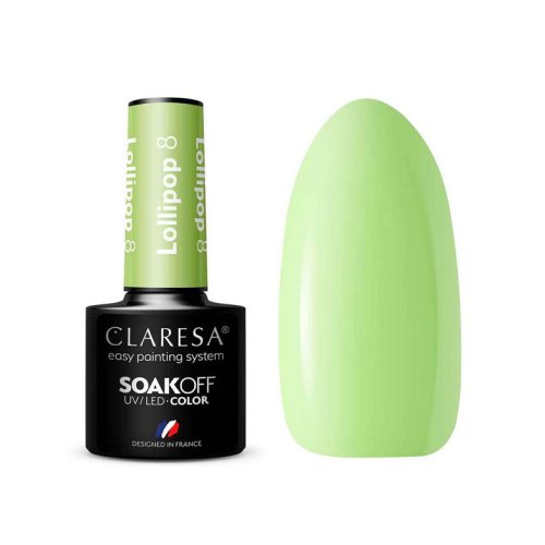 Claresa - Semi-permanent nail polish Soak off - 08: Lollipop