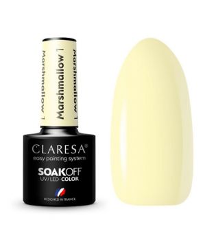 Claresa - Semi-permanent nail polish Soak off Marshmallow - 01