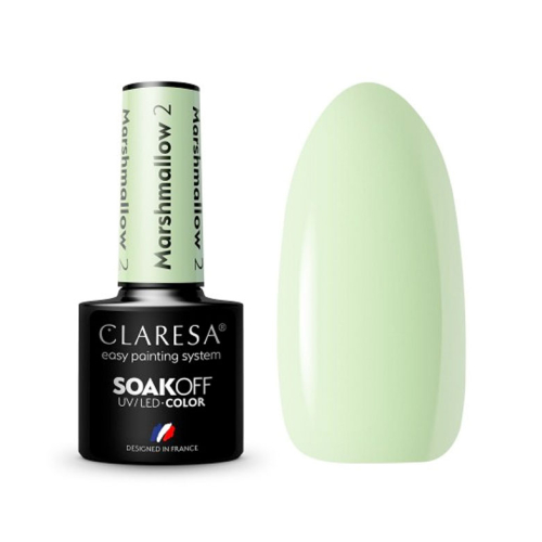 Claresa - Semi-permanent nail polish Soak off Marshmallow - 02