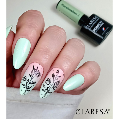 Claresa - Semi-permanent nail polish Soak off Marshmallow - 02