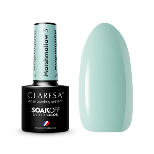 Claresa - Semi-permanent nail polish Soak off Marshmallow - 03