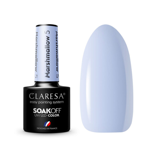 Claresa - Semi-permanent nail polish Soak off Marshmallow - 05