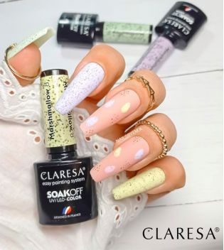 Claresa - Semi-permanent nail polish Soak off Marshmallow - 08