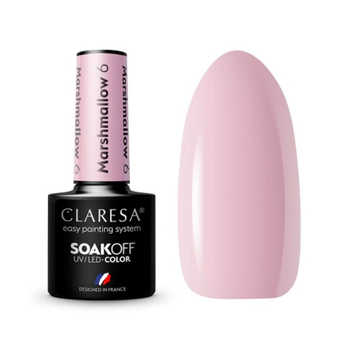 Claresa - Semi-permanent nail polish Soak off Marshmallow - 06