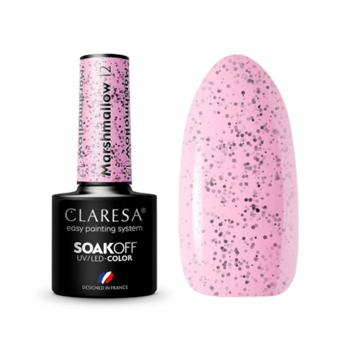 Claresa - Semi-permanent nail polish Soak off Marshmallow - 12