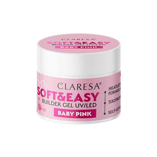 Claresa - Builder gel Soft & Easy - Baby pink - 45 g