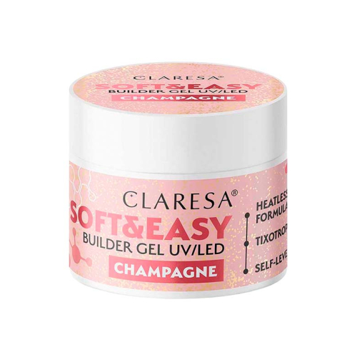Claresa - Soft & Easy Builder Gel - Champagne - 45 g