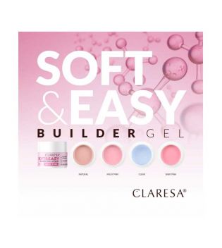 Claresa - Builder gel Soft & Easy - Natural - 45 g