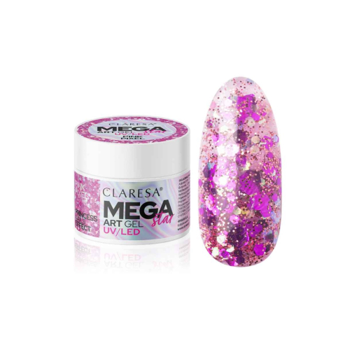 Claresa - Nail decoration gel Megastar - Pink Pixel