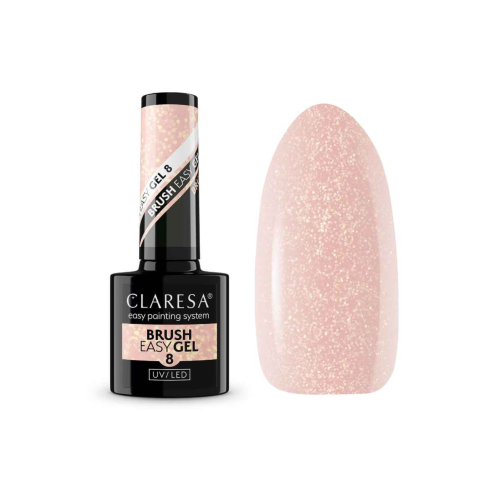 Claresa - Semi-permanent nail gel Brush Easy - 08