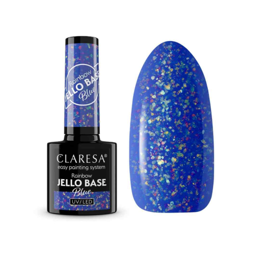 Claresa - *Rainbow Jello Base* - Semi-permanent nail polish - Blue