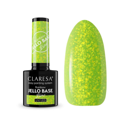Claresa - *Rainbow Jello Base* - Semi-permanent nail polish - Lime
