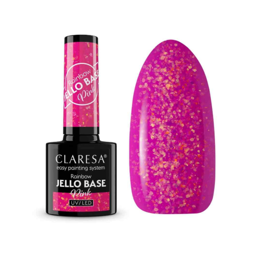 Claresa - *Rainbow Jello Base* - Semi-permanent nail polish - Pink