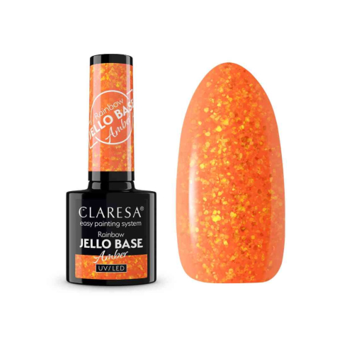 Claresa - *Rainbow Jello Base* - Semi-permanent nail polish - Amber