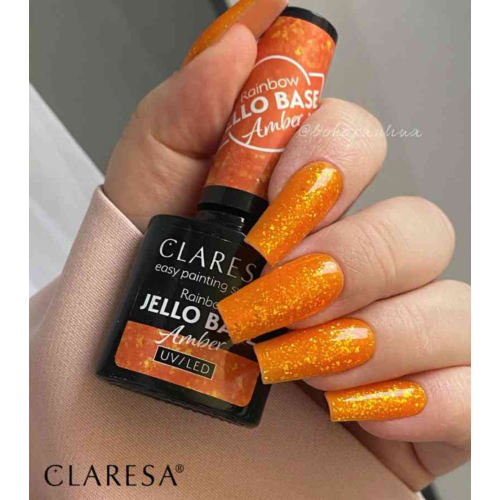 Claresa - *Rainbow Jello Base* - Semi-permanent nail polish - Amber