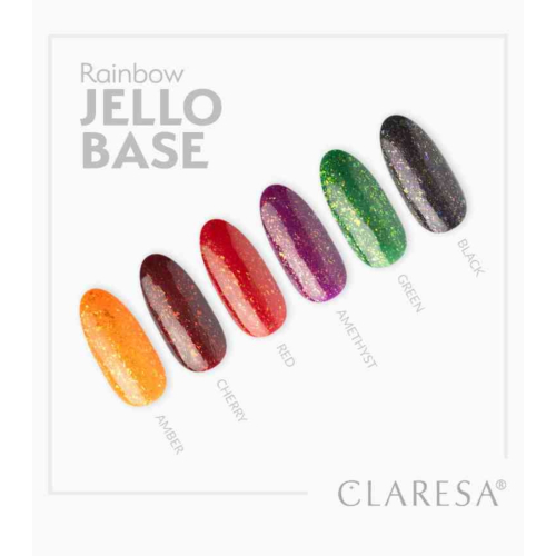 Claresa - *Rainbow Jello Base* - Semi-permanent nail polish - Amber