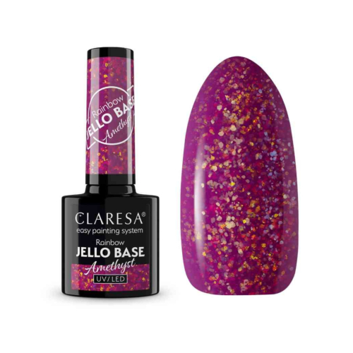Claresa - *Rainbow Jello Base* - Semi-permanent nail polish - Amethyst