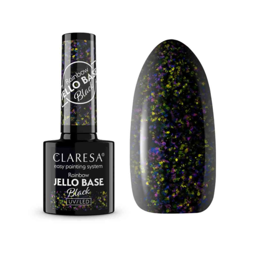 Claresa - *Rainbow Jello Base* - Semi-permanent nail polish - Black